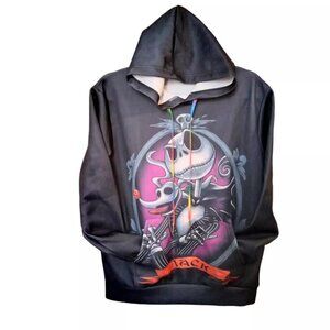 Men's Nightmare Before Christmas Jack Skelleton Sz Small Hoodie